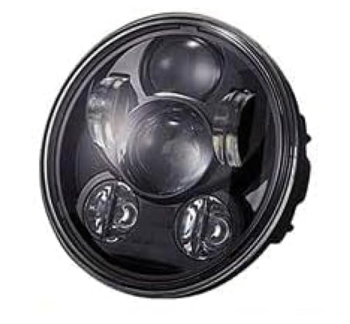 Phare de moto LED noir 5,75 pouces pour Harley Dyna et Street XG 500 750