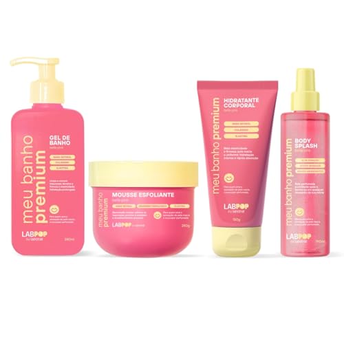 Kit de Banho Belle Pink LabPop Labotrat Meu Banho Premium