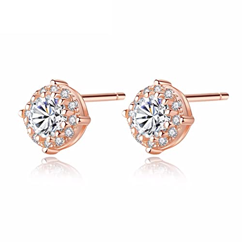 Boucles d'oreilles en argent 925 sterling avec oxydes de zircon premium