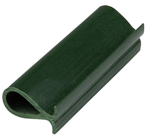 Windhager Sichtschutzstreifen Livingston, Zaunfolie, Sichtschutz für Zaun, Stabmattenzaun,Doppelstabmatten für Zaun, 50m x 4,6cm, grün