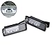 NATGIC DC12V White Car LED License Plate Light Used For VW/Golf MK4 MK6 MK7/Porsche/Polo AW 6R/Passat B7 CC Scirocco 35D 943 021 Universally Led Driving Lamp,RV Camper Lamp Boat Lamp(Pack Of 2)