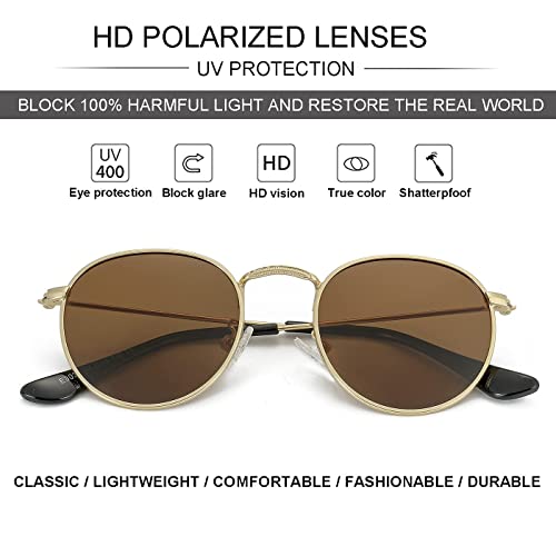 Image of Kids Polarized Sunglasses Classic Metal Frame for Baby Boys Girls Age 0-18