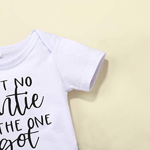 Amawmw Aint No Auntie Like The One I Got Outfit Baby Boy Romper Top+Camouflage Pant+Hat #TOP2