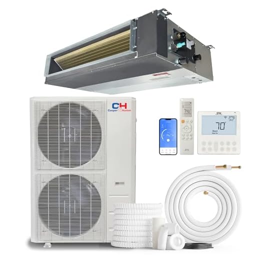 Cooper & Hunter 48,000 BTU Ducted Mini Split Air Conditioner Concealed Duct Heat Pump Unit 208-230V Including 25ft Installation Kit