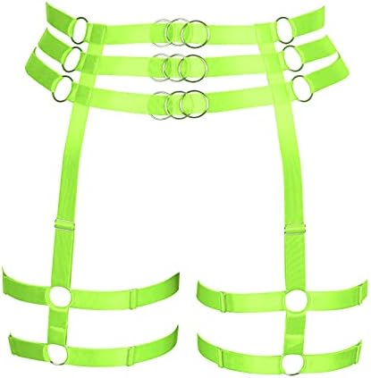 Gothic Lingerie Body Harness Full Regolabile - Stile Punk/gotico, Elastico, Per Feste, Club O Look Audaci (taglia Unica) Harness Donna