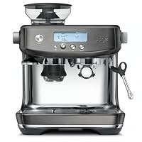 Sage - The Barista Pro - Kaffeemaschine mit manuellem Milchaufschäumer & integriertem Kegelmahlwerk - 30 Mahlgradeinstellungen, 1650 Watt - Inkl. Milchkännchen und Tamper - Schwarzer Edelstahl – Ansicht 1