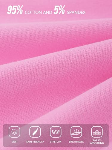 Poroka 6 Pack Baby and Toddler Girls Bike Shorts Soft Girls Summer Dancewear Shorts Solid Tumbling Safety Short for Kids2