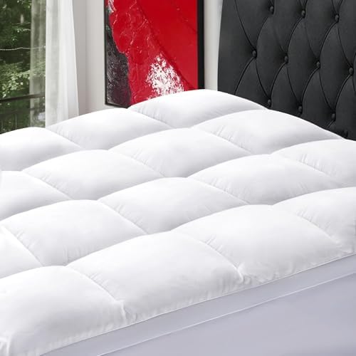 SOPAT Queen Size Mattress Topper, Extra Thick Pillow Top, Soft Do...