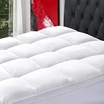 SOPAT Mattress Topper RV King Size Extra Thick Mattress Pad 8-21" Deep Pocket Soft Down Alternative Fill Mattress Protector Pillow Top Mattress Cover (72x80 Inches, White)