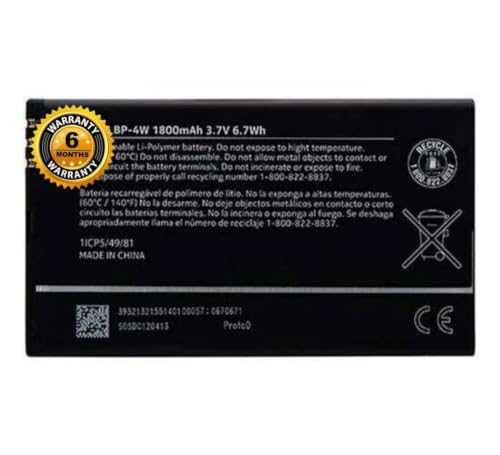 Image of Original BP-4W Battery for 810 822 845 RM-878 (1800mAh) Battery with 6 Month Warranty **** (ZZ75)