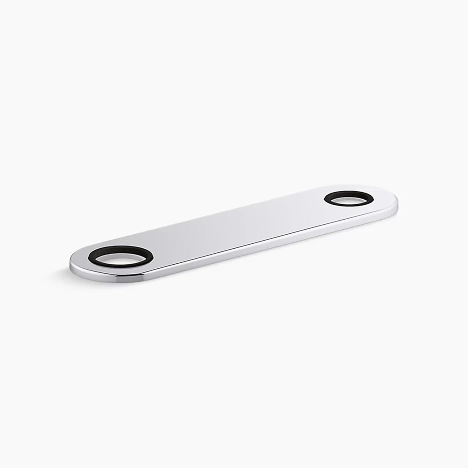 KOHLER 8" two-hole escutcheon plate for Insight™ and Kinesis® lavatory faucets and soap dispensers, Polished Chrome
