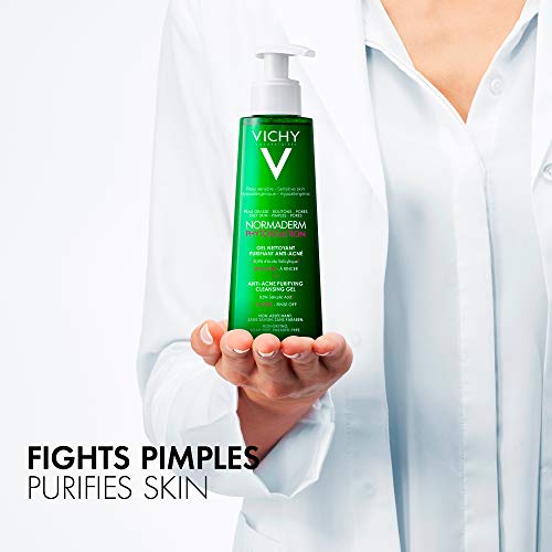 Vichy Normaderm Phytosolution Purifying Cleansing Gel 400ml Value Size with Salicylic Acid, Daily Face Wash for Oily & Blemish-Prone Skin, Deeply Cleanses & Purifies Without Over-Drying