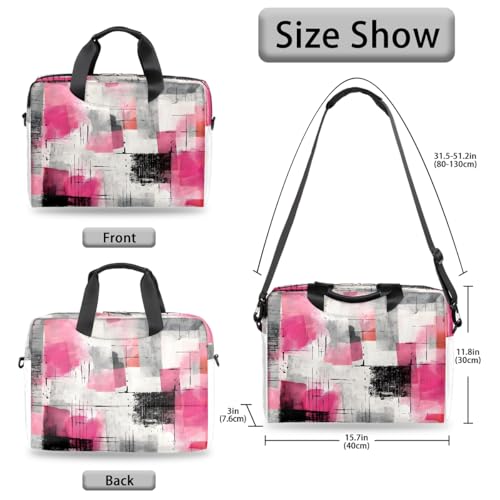Funda para laptop 15.6 pulgadas color rosa y negro miniatura 6