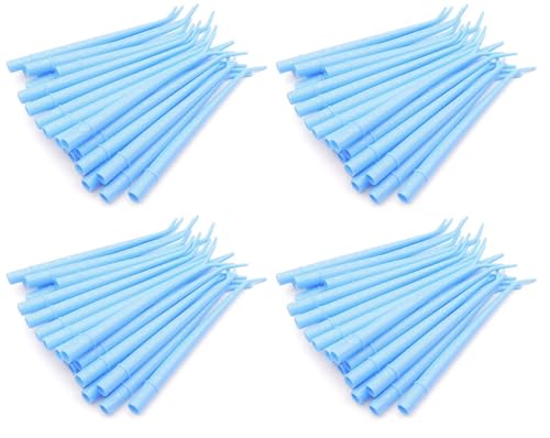 AmeriCan Goods 100/Pack Disposable Dental Surgical Aspirator Tips Plastic Suction Aspirating Tips Green 1/4'', White 1/8'', Blue 1/16