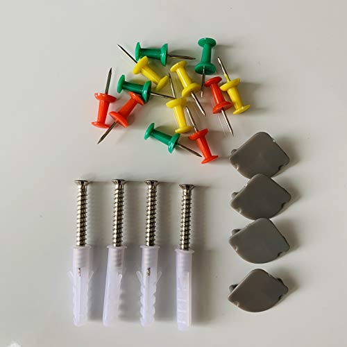 Biboc Cork Bulletin Board,Felt Board, Pin Board, Notice Board, Memo Board For Homes Or Offices,18 X 24 Inches, Silver Aluminium Frame #TOP6