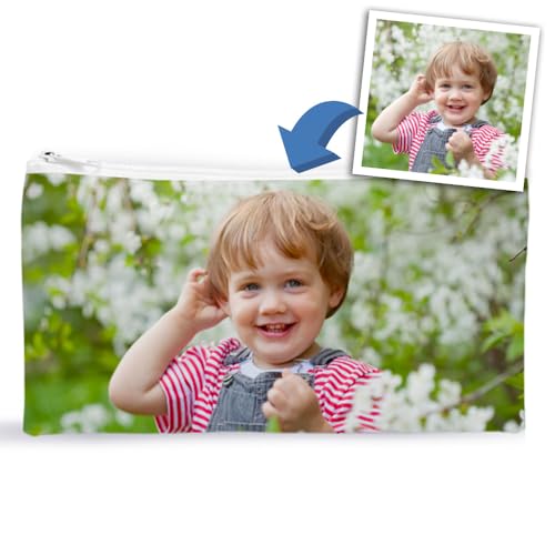 Transparent Gift Estuche Escolar Personalizado con Foto. Estuches Infantiles para Colegio. Portatodo Infantil con Cremallera para Material Escolar Personalizable. Regalos Originales de Vuelta al Cole