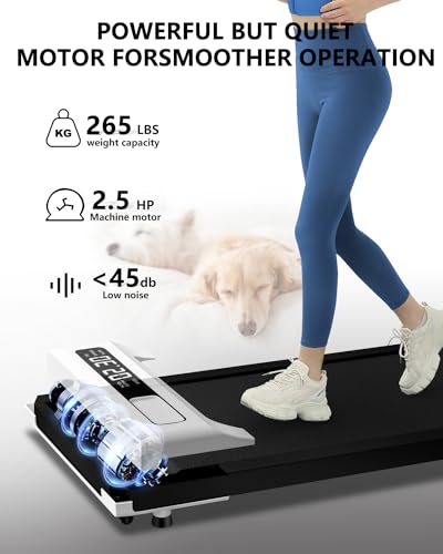 Image of Walking Pad Treadmill Under Desk,Walking Pad for Office Home,Portable Mini Treadmill,2 in 1 Walking Jogging with Remote Control, LED Display