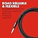 Fender Professional Series Instrument Cable, Guitar Cable, Guitar Accessories, Straight/Angle, Black, 10ft