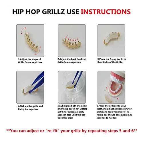 Psivika 2Pc Gold Plated With Diamond Round Single Grillz Cap For Your Teeth Grillz Men Women Hip Hop Jewelry Gift (Silver) #TOP3