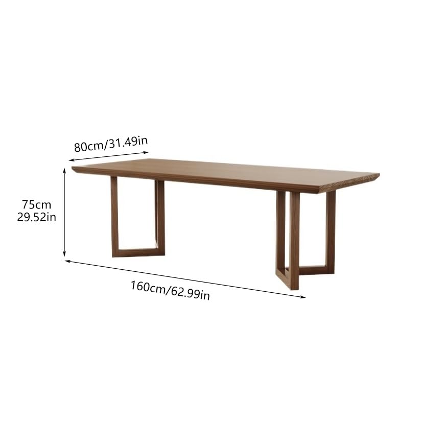 Scrivanie Tavolo da tè in Legno massello in Stile Cinese, Tavolo for riunioni e trattative, Adatto for Cucina, Soggiorno Sala Pranzo Tavolo da Lavoro(160x80x75cm)