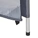 Relaxdays Windschutz, Sichtschutz Camping & Strand, HxB: 1,5 x 4 m, Stahlstangen, Polyester, mit Heringen & Seilen, grau