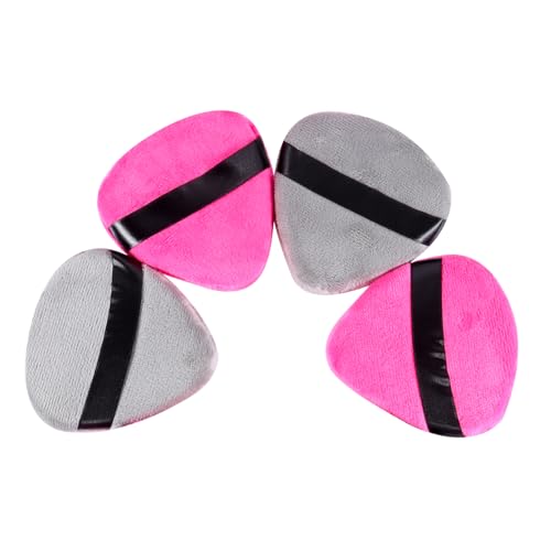 Gogogmee 4Pcs Water Drop Shape Powder Puff Soft Facial Makeup Applicator for Loose Powder Compact Design with Ribbon for Natural Finish and Easy Application
