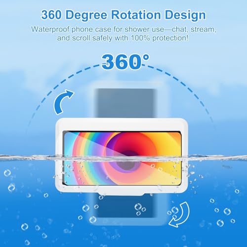 Support de téléphone de douche étanche PATIKIL x2 réglable