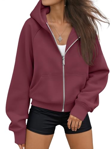 Image of AUTOMET Womens Zip Up Hoodies Fleece Jackets 2026 Oversized Sweatshirts | Fall Fashion Outfits Trendy Winter Fleece Clothes 2026