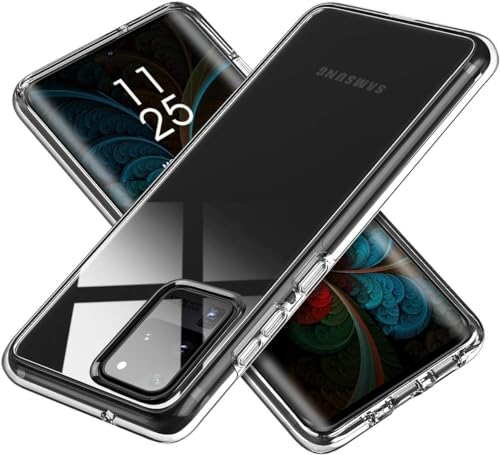 Image of NISHTECH Silicone for Samsung Galaxy S20 Ultra 5G Premium Transparent Hybrid Soft Slim Dust Proof Back Case Cover with Camera Protection