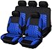 WEIQQI Sitzbezüge Auto Schonbezüge für Jaguar F-Pace (2016-2021), Atmungsaktive Autositzbezüge Set Airbag-kompatible Kissen Schutz Auto-Zubehör Innenraum, Blue/C WEIQQI Auto günstig Kaufen-WEIQQI Sitzbezüge Auto Schonbezüge für Jaguar F-Pace (2016-2021), Atmungsaktive Autositzbezüge Set Airbag-kompatible Kissen Schutz Auto-Zubehör Innenraum, Blue/C