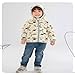 PINU Fashion Cool Print Fleece Hooded Jacket for Toddlers Kids Unisex Winter Autumn Spring Warm Cartoon Outerwear