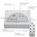 ETE ETMATE Infrared Sauna Blanket, 2 Zone Digital Upgraded Version Zipper Type Professional Detox Silver