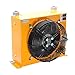 AH1012T-CA Hydraulic Air Cooler, 24V/12V/380V Truck-Mounted Crane Modified Fuel Tank Cooling Cooler, Air-Cooled Oil Radiator For Beginnners DIY(380)