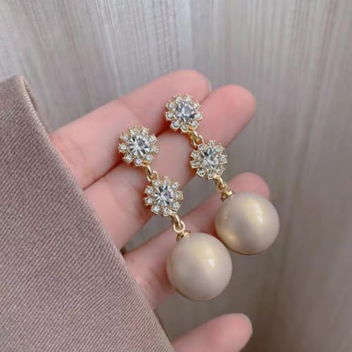 Boucles d'oreilles de luxe françaises en perles | Élégance géométrique chic