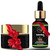 Nouvelle collection Giulia Beauty - Coffret Masque à l’huile de Ricin et Coco 200 ml + Huile de Ricin 30 ml - Cheveux, Ongles, Barbe, Sourcils, Cils, Peau - NOURRIT & STIMULE LA POUSSE