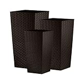 Aus Polypropylen hergestellt. Für Innen- und Außenbereiche geeignet; kann mit oder ohne Innenauskleidung verwendet werden.