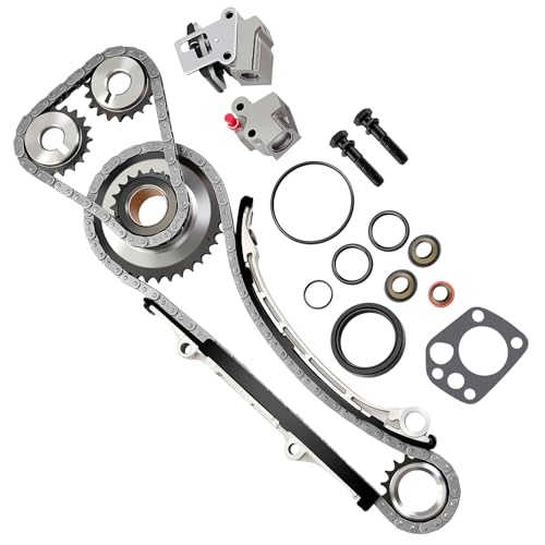 ECCPP TK3022 Timing Chain Kit Fit for NISSAN Frontier 1998 1999 2000 2001 2002 2003 2004, for NISSAN Altima, for NISSAN Xterra Fit 13024-9E000 13077-5V100 13021-53J00 13070-4E102 13070-53F16
