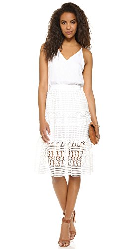 Diane von Furstenberg Women's Tiana Skirt, White, 64