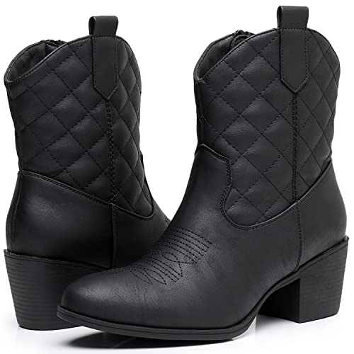 Image of GLOBALWIN Cowboy Boots For Women Short Ankle Boots