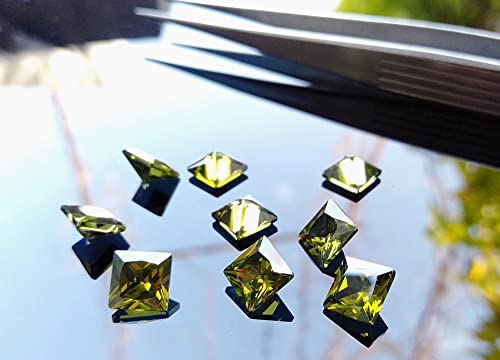 Zircone cubique vert olive 6mm la solution pour remplacer vos gemmes perdues ou ternes