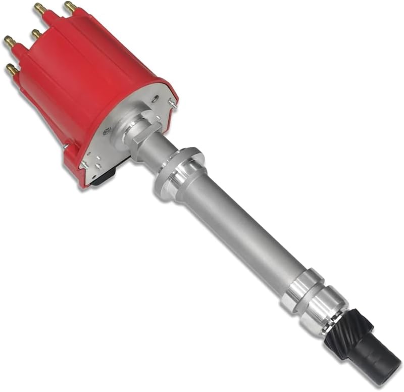 Ignition Distributor with Red Cap & Rotor Fits Chevy GMC Van Pontiac Grand Prix 4.3L V6 1985-1995(OE: 1103993, DST1635)