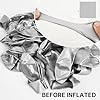 PartyWoo Metallic Silver Balloons, 50 pcs 12 Inch Silver Metallic Balloons, Silver Balloons for Balloon Garland or Arch as Wedding Decorations, Birthday Decorations, Party Decorations, Silver-G102 #2