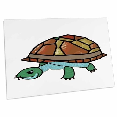 Protectores de escritorio 3dRose Tortuga caja cubismo 58x40cm