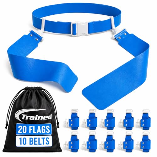 Trained 10 Man Flag Football Belts (10 Player Set) for Teams