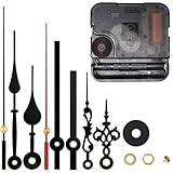 EMOON High Torque 12888 Clock Movement Mechanism with 3 Pairs of Hands, Silent Sweep Quartz Clock Motor Kit for Clock Repair DIY Replacement