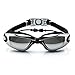 Performance Swimming Goggles, Men, Women, Youth UV Protection, Anti Fog Clear Vision, non leaking, Comfort fit Swimming Goggles with Quick Release Strap and Protective Case (Black)