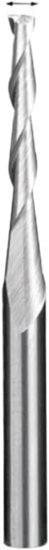 2 Flute Wood End Mill 1/8"(3.175mm) Shank 2.0-3.175mm CNC Router Bit Up Cut HRC45 Carbide Spiral Cutters CNC Machining(2x22x3.175x38L)