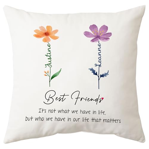 Hyturtle Personalized Friend Throw Pillow for Besties