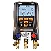 Testo 0563 5703 Refrigeration System Analyzer; 4-Valve Manifold/Vac/2 Temp/Log/Case