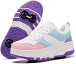 Roller Skate Chaussures pour Femmes Filles Détachable Roued 4-Wheels Fashion Sneakers Convient aux débutants